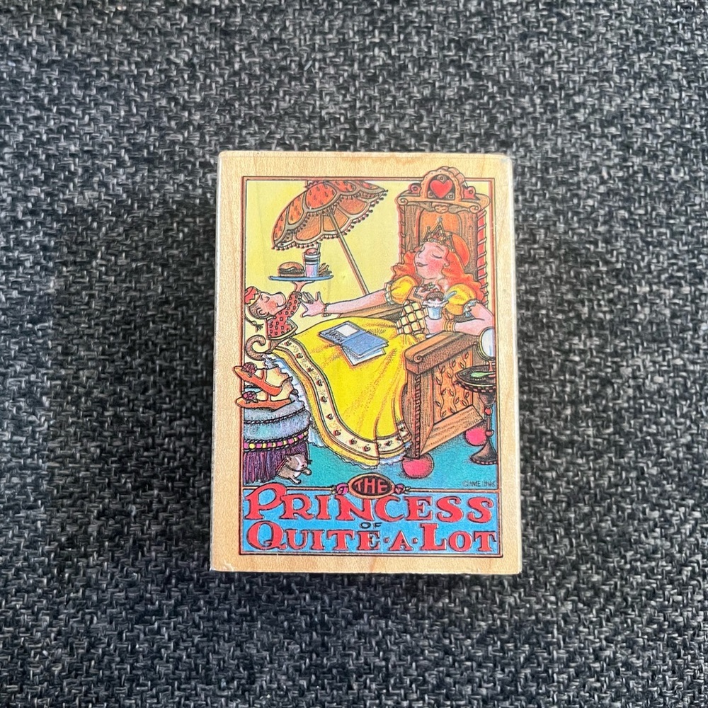 •Princess of Quite-A-Lot Mary Engelbreit Rubber Stamp•